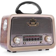 Everton RT-301B El Fenerli Taşınabilir Nostaljik Radyo Hoparlör USB Tf Aux Destekli