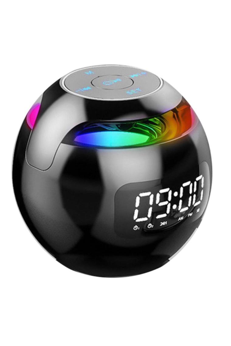 Gplus G90S Radyolu Çift Alarmlı Işıklı Dijital LED Göstergeli Bluetooth 5.0 Çok Fonksiyonlu Şarj Edilebilir Hoparlörlü Masa Saati