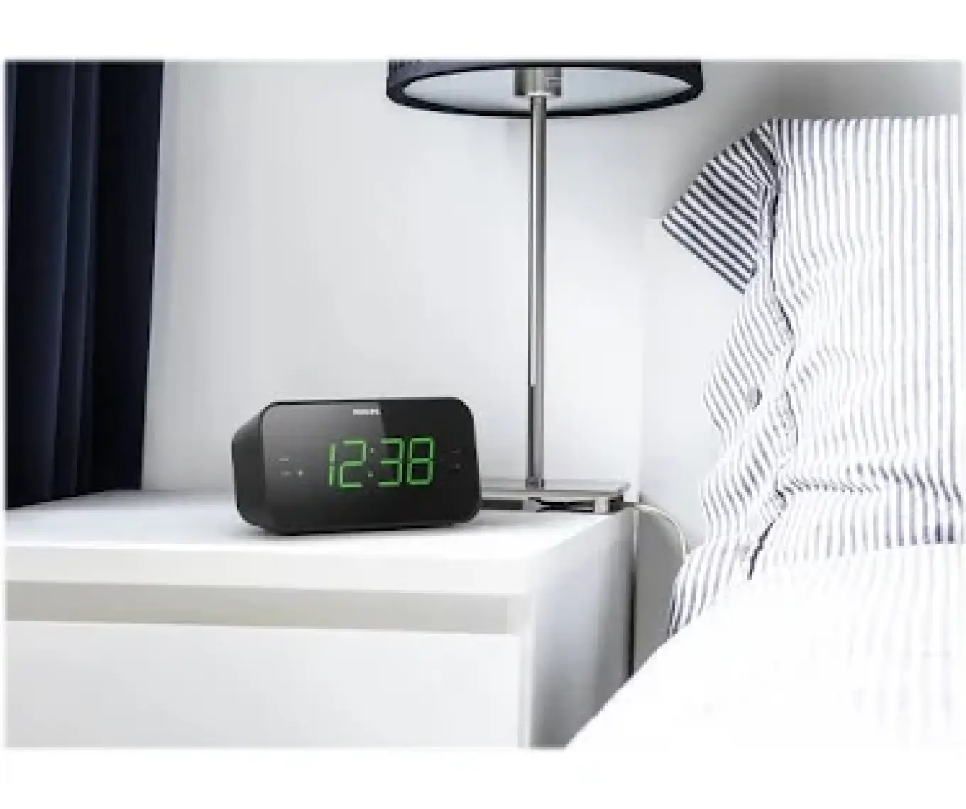 Philips TAR3306 Fm Radyolu Masa Saati Alarmlı Saat Zaman Ayarlı