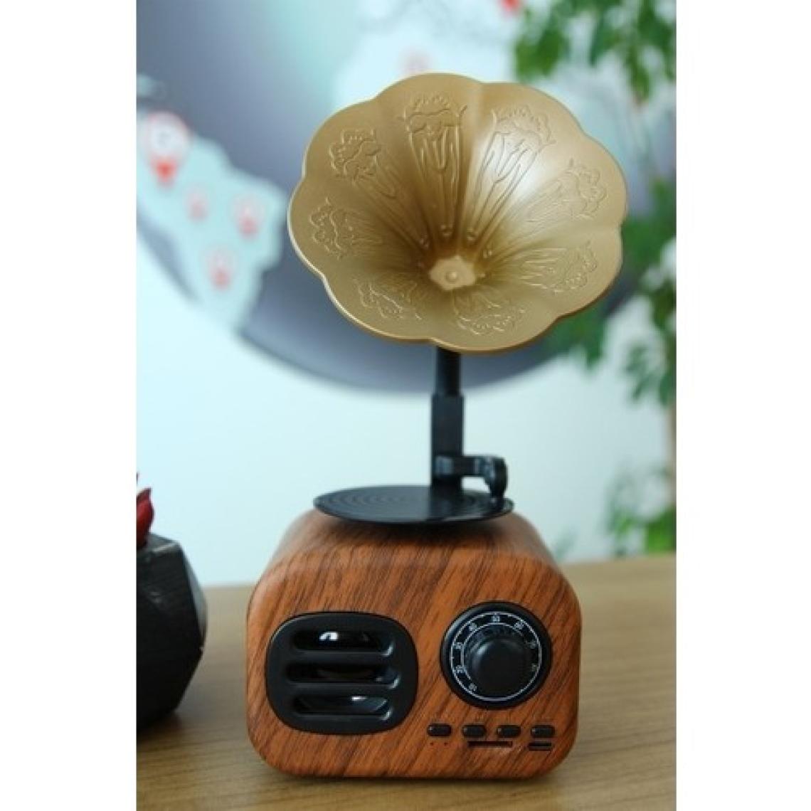 Loggia B5 Nostaljik Mini Retro Dizayn Gramafon Radyo USB Aux Bluetooth Radyo