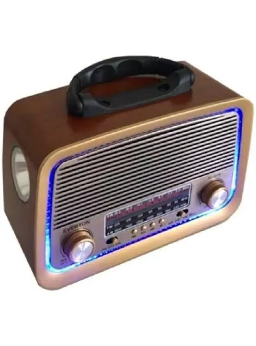 Shop-rt-301 Nostaljik Görünümlü Ahşap Bluetoothlu Mp3 Çalar Radyo Müzik Kutusu