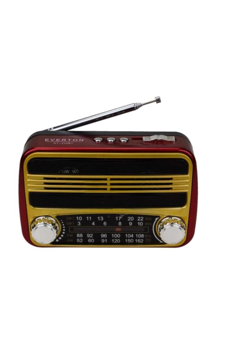 Nostaljik Bluetoothlu Müzik Kutusu,3 Band Radyo, Usb, Sd, Mp3 Player Rt-310bt