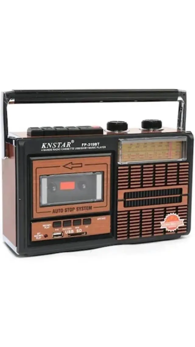 Knstar Nostaljik Kasetçalar 4 Bant Radyo,usb Girişli,fm Radyo,bluetooth Bağlantılı