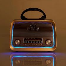 Cannavaro CN-301 Bt Nostaljik Radyo Bluetooth + Ledli + Fener + USB + Sd Card Mp3 Radyo Çalar CN-301 Bt