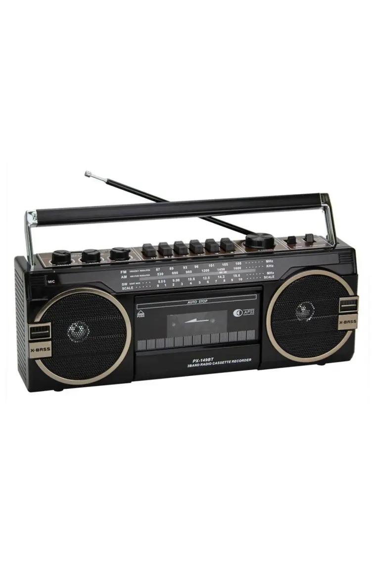 Knstar PX-149BT Bluetooth Usb+Sd+Fm Radyo Kaset Çalar Müzik Çalar