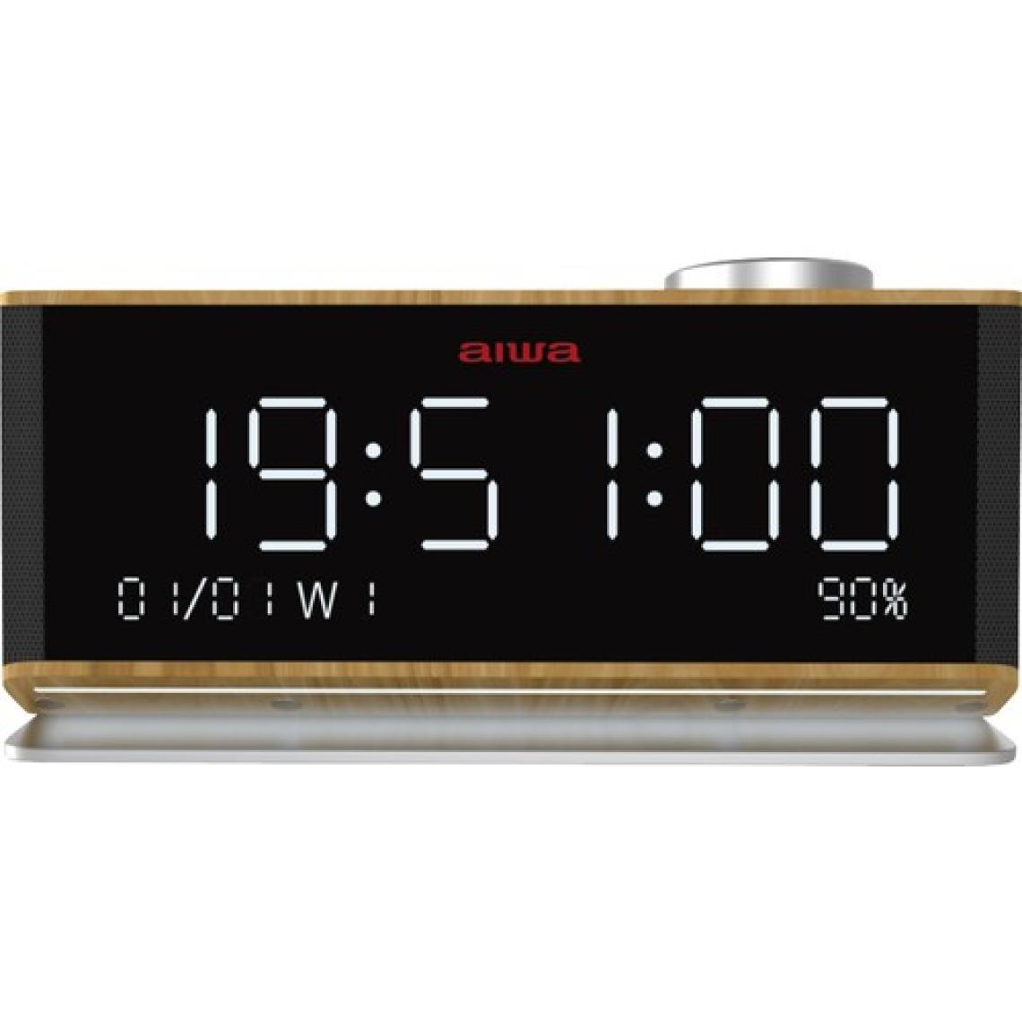 Aiwa CR-90BT Ahşap Hoparlör (Saat & Bluetooth & Fm Radyo)