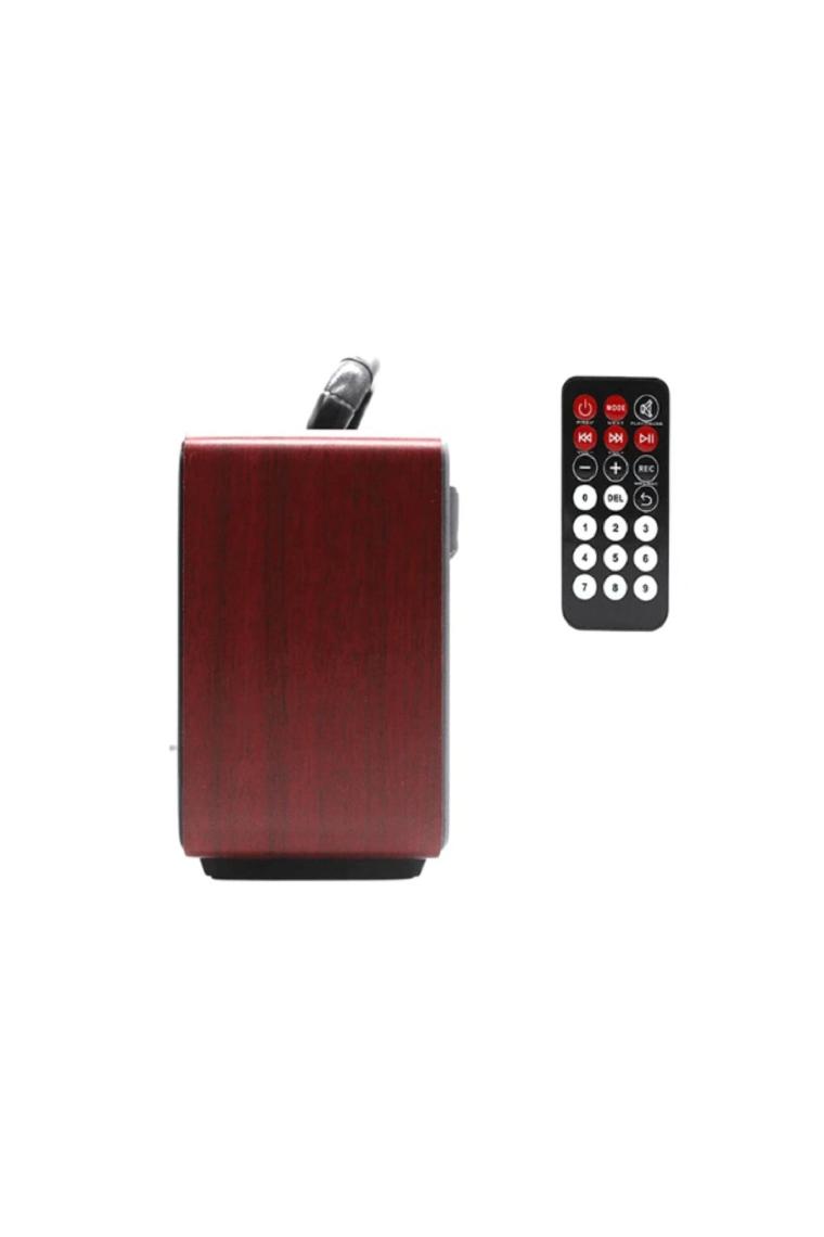 Şıktek Orjinal Nostalji Radyo Ahşap Görünümlü Kumandalı Bluetooth-Usb-Sd Kart Fişli, Şarjlı, Pilli Radyo