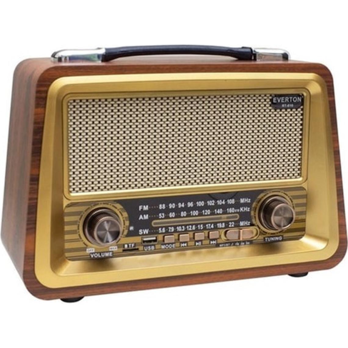 Everton RT-810 Nostaljik Alarm Saatli Bluetooth Radyo