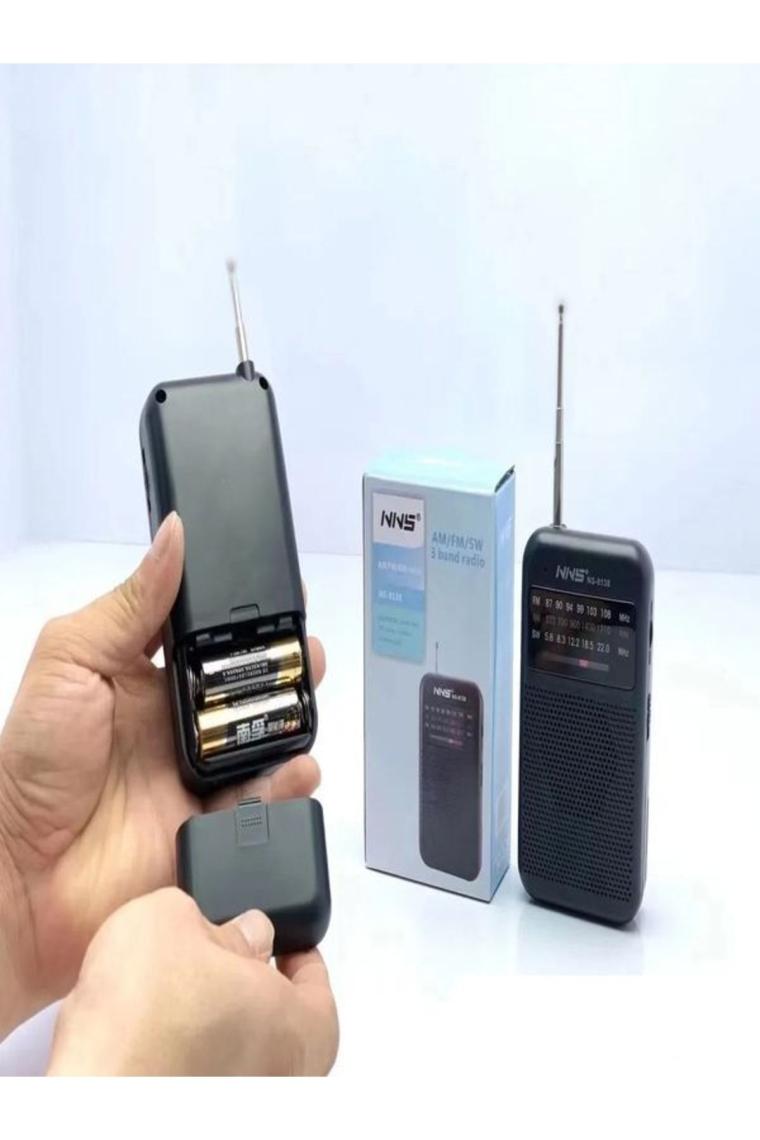 Nns NS-8138 Fm Am Sw 3 Bandlı El Tipi Taşınabilir Cep Radyosu Pilli Radyo - Yeni Ürün