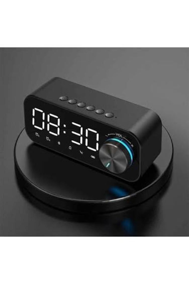 Gplus B126 Radyolu Çift Alarmlı Dijital Göstergeli Bluetooth 5.0 Çok Fonksiyonlu Şarj Edilebilir Hoparlörlü Masa Saati