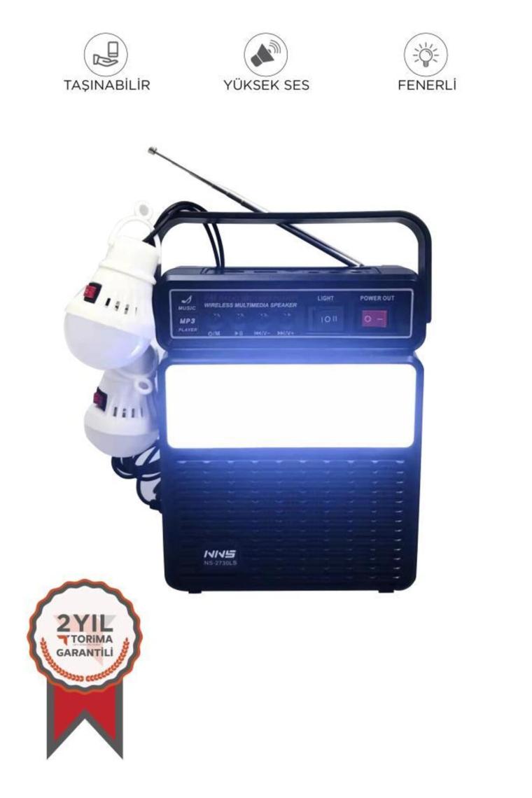 Nns NS2730LS Nostalji Bt Speaker Solar 160*78*139MM