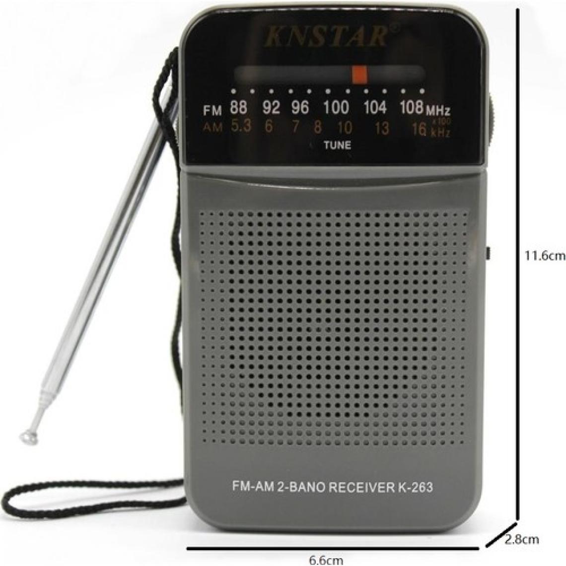 Knstar K-263 Pilli Cep Radyosu