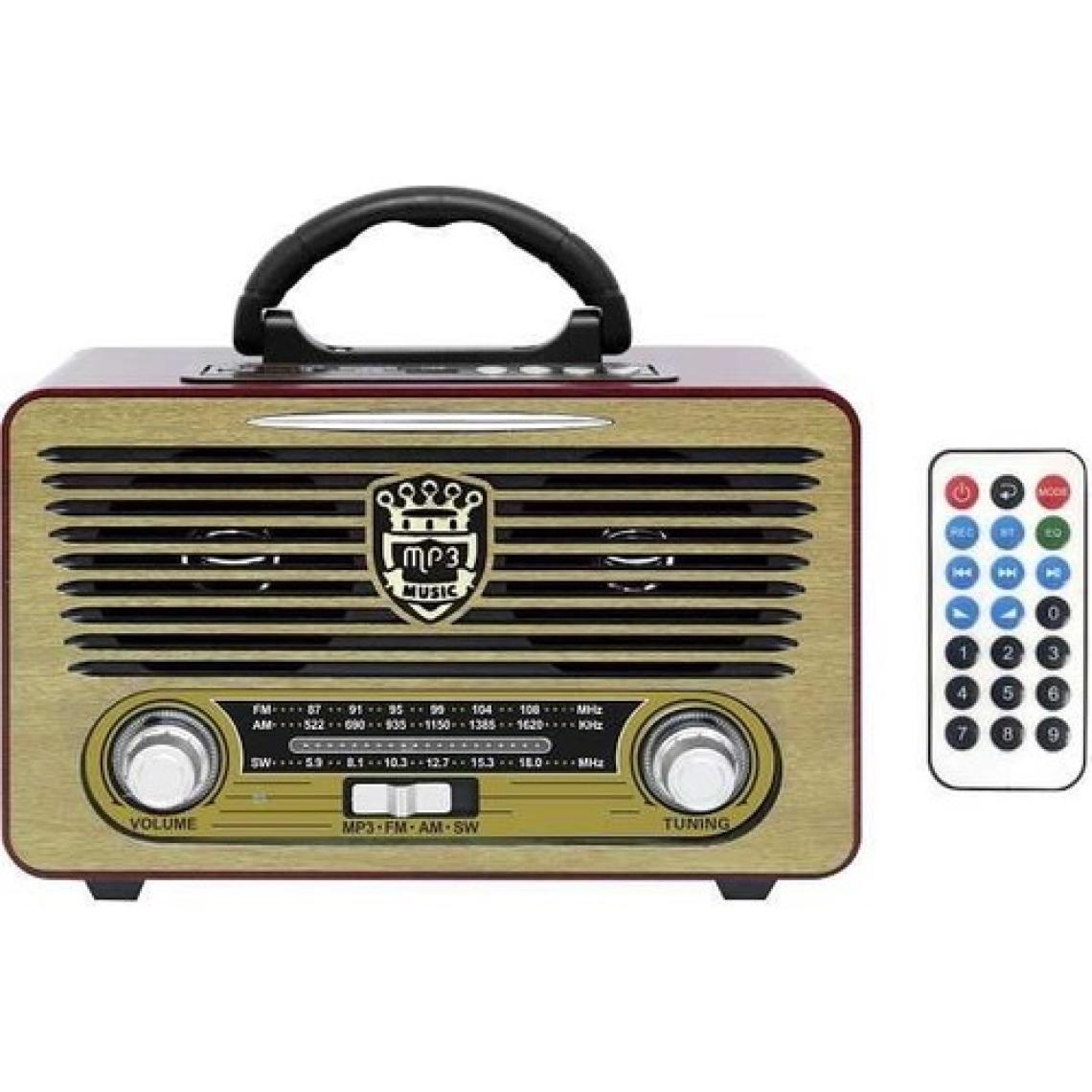 Bintech Bluetootlu-Kumandalı Usb/sd/mp3 Şarjlı Radyo M-115BT