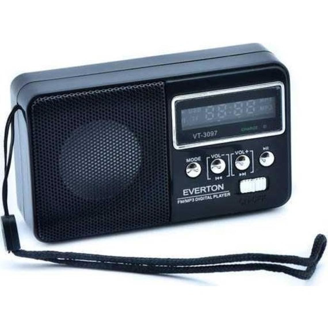 Everton Vt-3097 Radyo Siyah