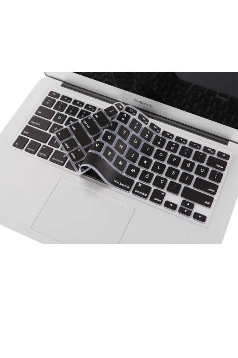 Macbook Klavye Air Pro Koruyucu (US TO TR) (ESKİ USB'Lİ MODEL 2008-2017) Ile Uyumlu