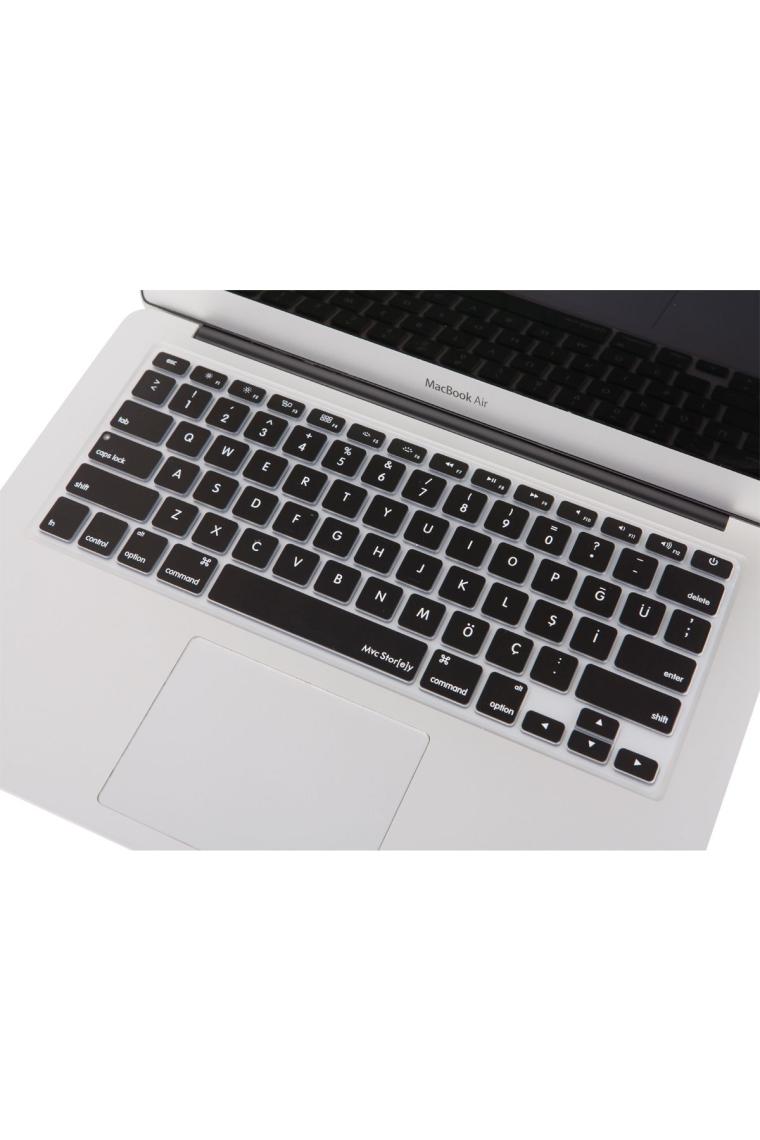 Macbook Klavye Air Pro Koruyucu (US TO TR) (ESKİ USB'Lİ MODEL 2008-2017) Ile Uyumlu