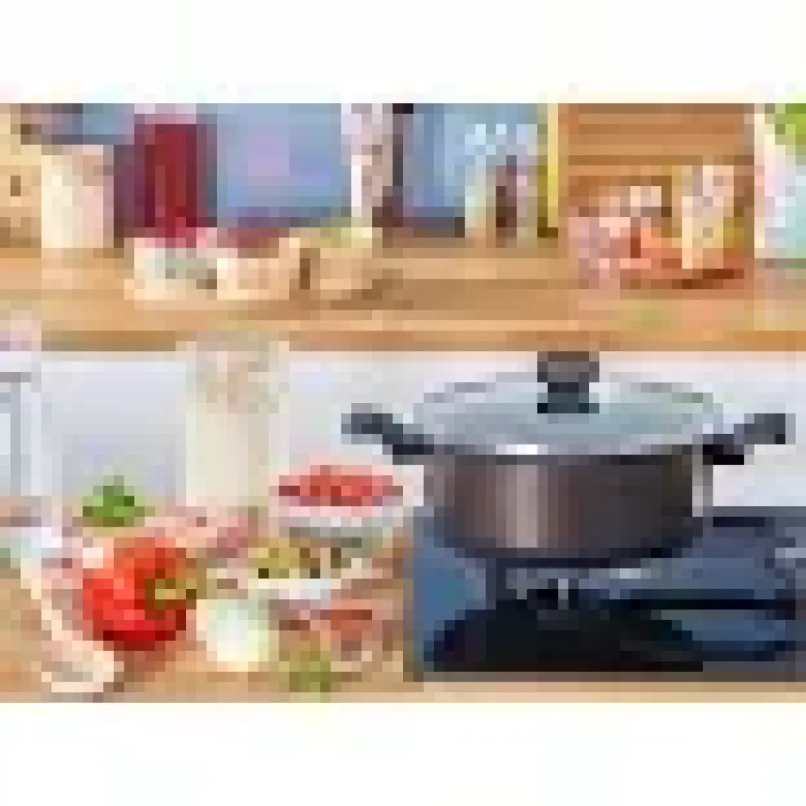 Tefal B55546 Titanyum 1X Extra Cook & Clean Derin Tencere 24 cm - 2100118952