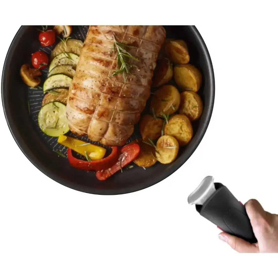 Tefal Titanyum 6X Ingenio Mix 24 Cm İndüksiyon Tabanlı Kapaksız Kısa Tencere  - 2100125145