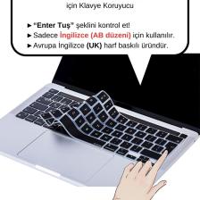 Macbook Klavye Koruyucu Mac Pro 13inç M1-m2 Için (UK-İNGİLİZCE) A2338 A2289 A2251 A2141 Iıe Uyumlu
