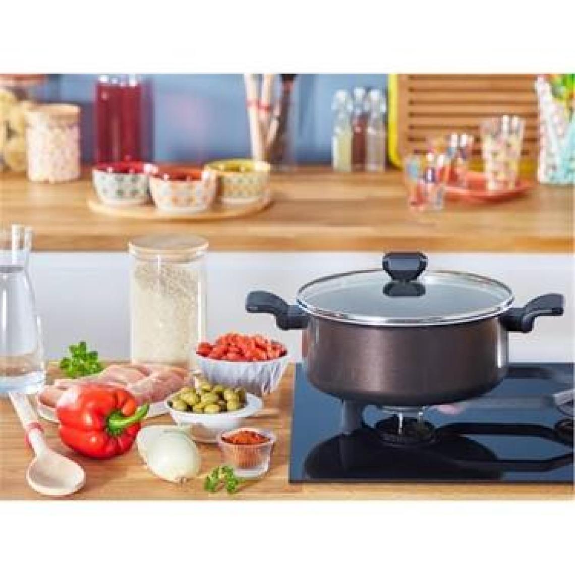 Tefal B55646 Titanyum 1X SimpleCook Derin Tencere 24 cm - 2100119453