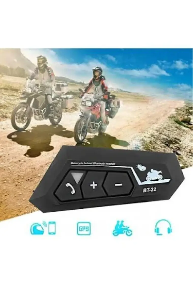 Torima Kask Kulaklık BT22 Bluetooth Motosiklet Kulaklık Intercom Motorsiklet Kulaklık