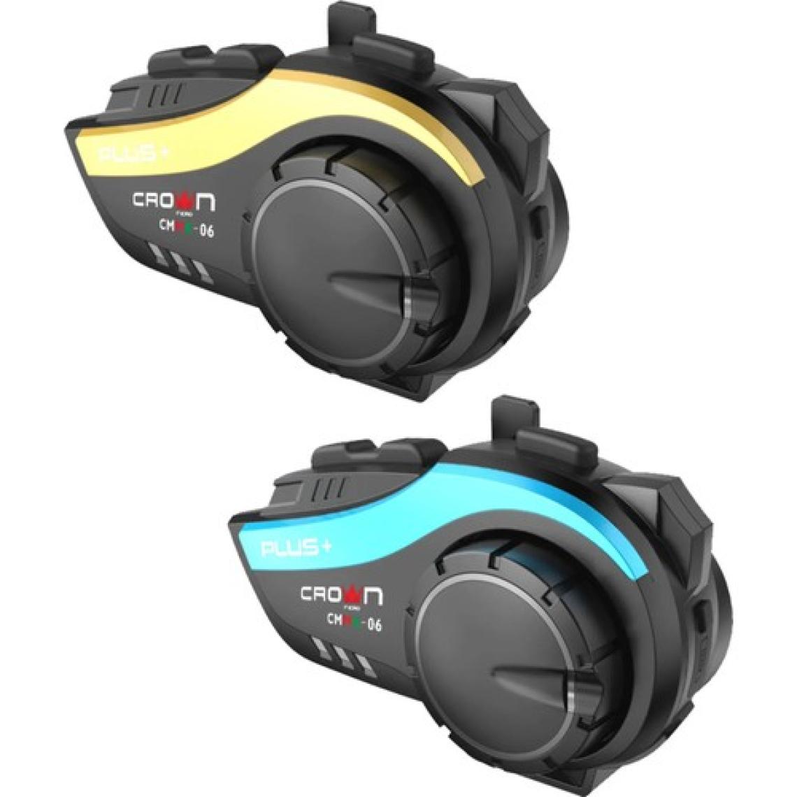Crown Micro 6 Kişilik interkom Motosiklet Kask Bluetooth intercom kulaklık Seti CMMK-06 PLUS+