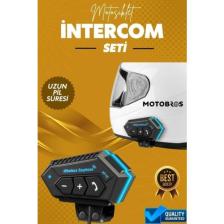 Torima BT12 Motosiklet Bluetooth Intercom Interkom Dinleme ve Konuşma Özellikli Su Geçirmez Kulaklık