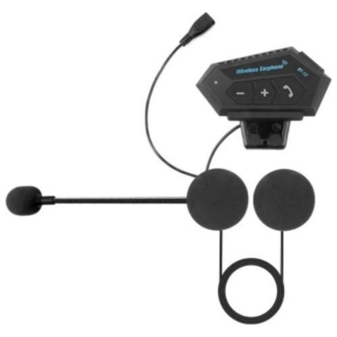 Torima BT12 Motosiklet Bluetooth Intercom Interkom Dinleme ve Konuşma Özellikli Su Geçirmez Kulaklık