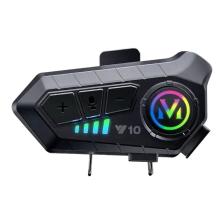 Kask Kulaklık Intercom Rgb Işıklı Motosiklet Y10 Otomotik Cevaplama