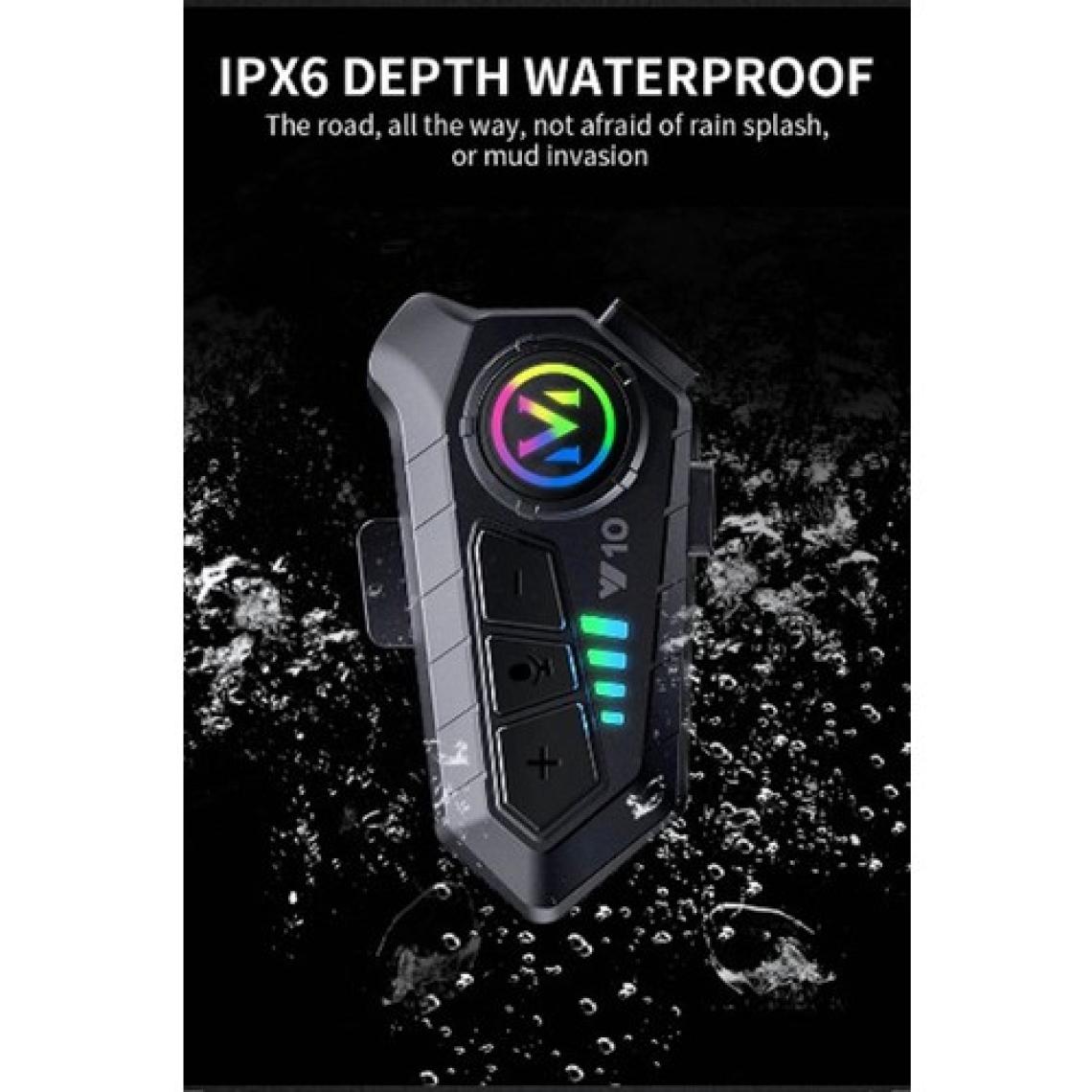 Vothoon Y10 Kask Kulaklık Bluetooth Motosiklet Kulaklık 5,3 Bluetooth Intercom Motorsiklet Kulaklık
