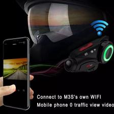 UltraTekno Maxto M3S 2k Hd 1440P Kameralı Intercom Motosiklet Kask Intercom