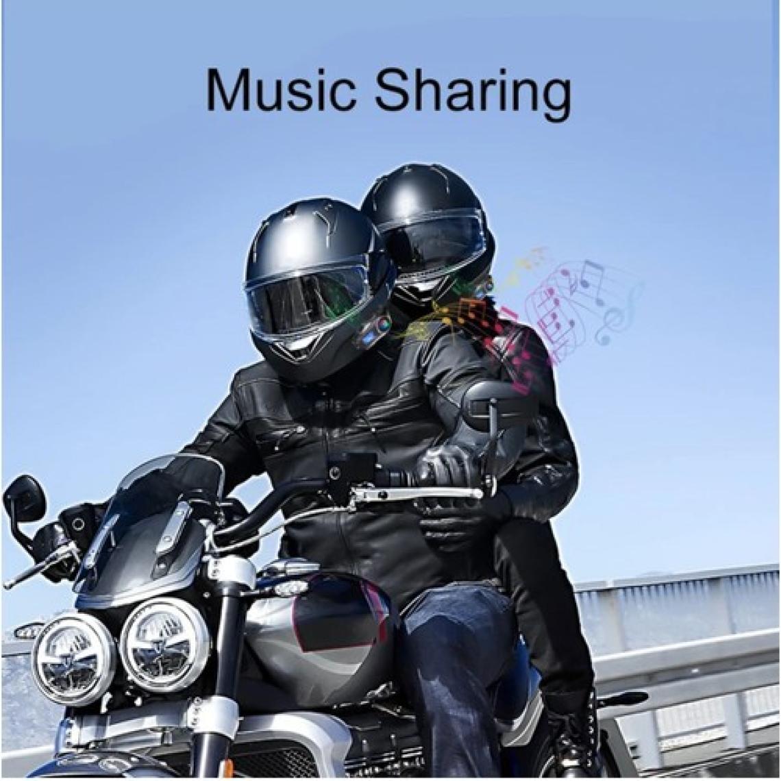 Q58 Max Dijitool Kablosuz Motosiklet Kaskı Interkom Çift Sürücü Iletişimi 500M Stereo Mp3 Fm Radyo