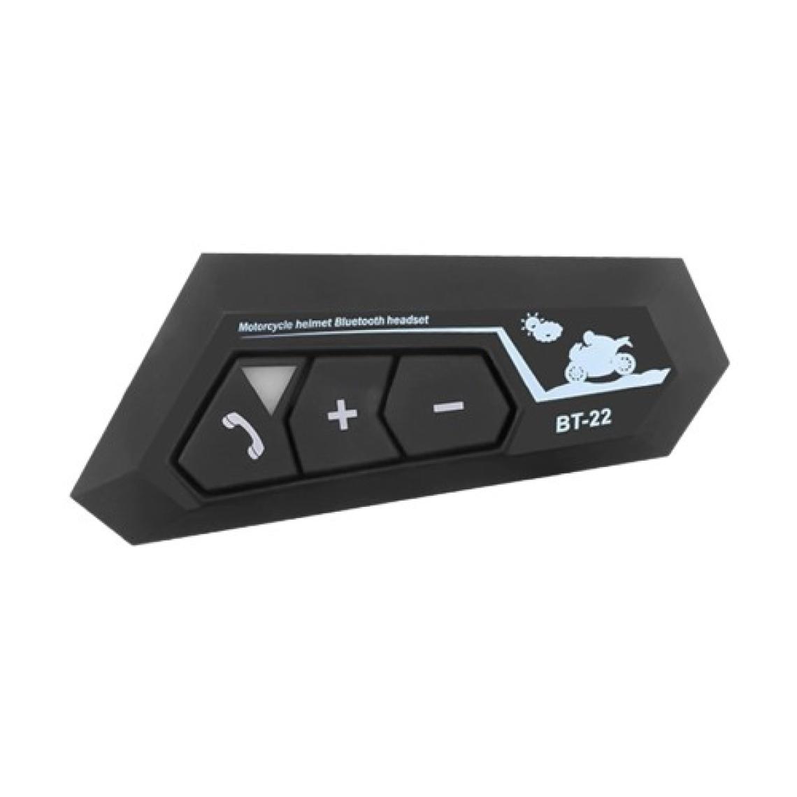 BT22 Motosiklet Kask Kablosuz Intercom Su Geçirmez 5.0 Bluetooth