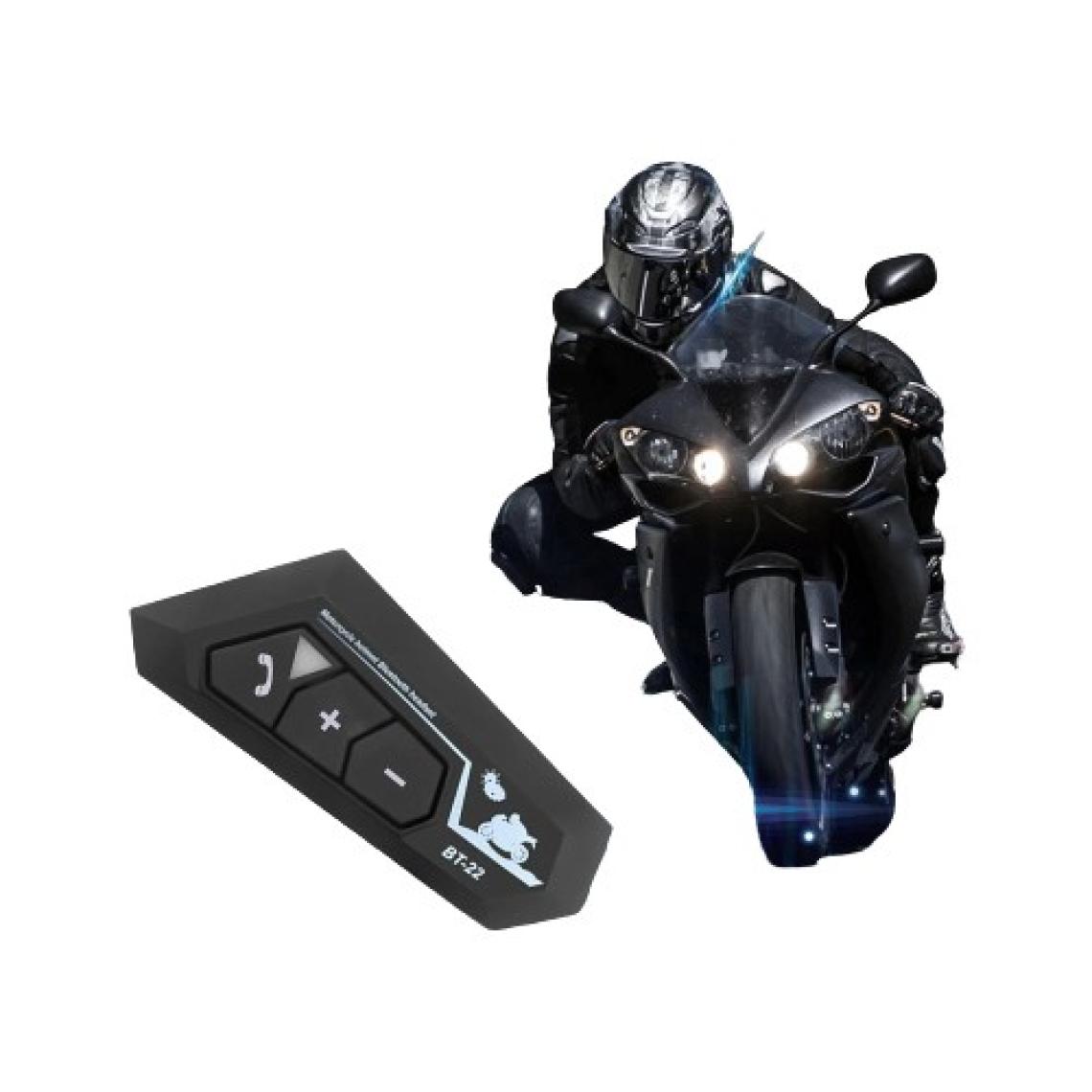 BT22 Motosiklet Kask Kablosuz Intercom Su Geçirmez 5.0 Bluetooth