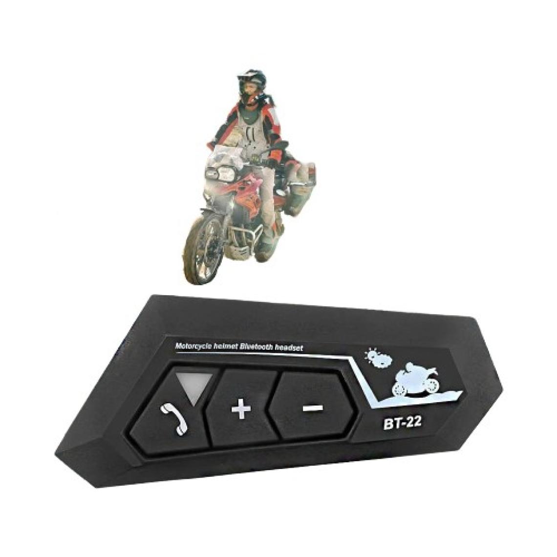 BT22 Motosiklet Kask Kablosuz Intercom Su Geçirmez 5.0 Bluetooth
