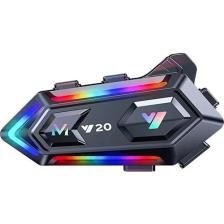 Vothoon Y20-0 Motor Kurye Kask Kulaklık Rgb Modlu Bluetooth Motosiklet Kulaklık 5.3 Bluetooth Interkom