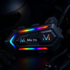Mioji Mio 110 RGB 1000mAh IPX6 Kask Intercom Motosiklet Bluetooth Kulaklık