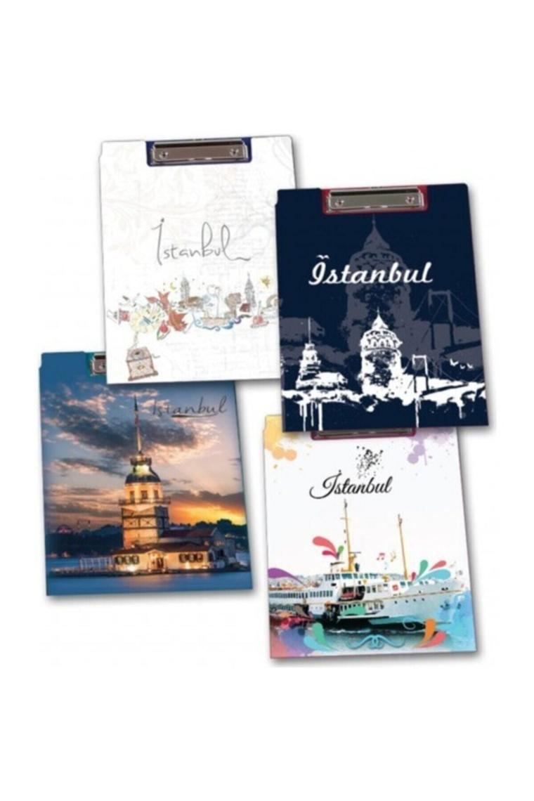 Kapaklı Sekreterlik A4 Istanbul Desenli