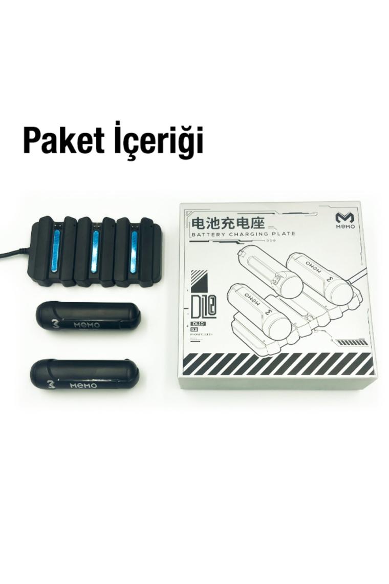 Memo DL10 Telefon Soğutucu Fan Batarya Şarj Paneli + 2 Yedek Powerbank ALL-35353