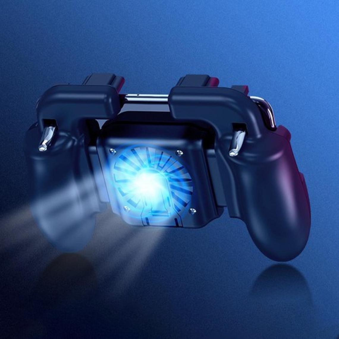 Qozie Cep Telefonu Oyun Konsolu Soğutma Fanlı Standlı  Pubg Ateş Tetik Gamepad Joystick