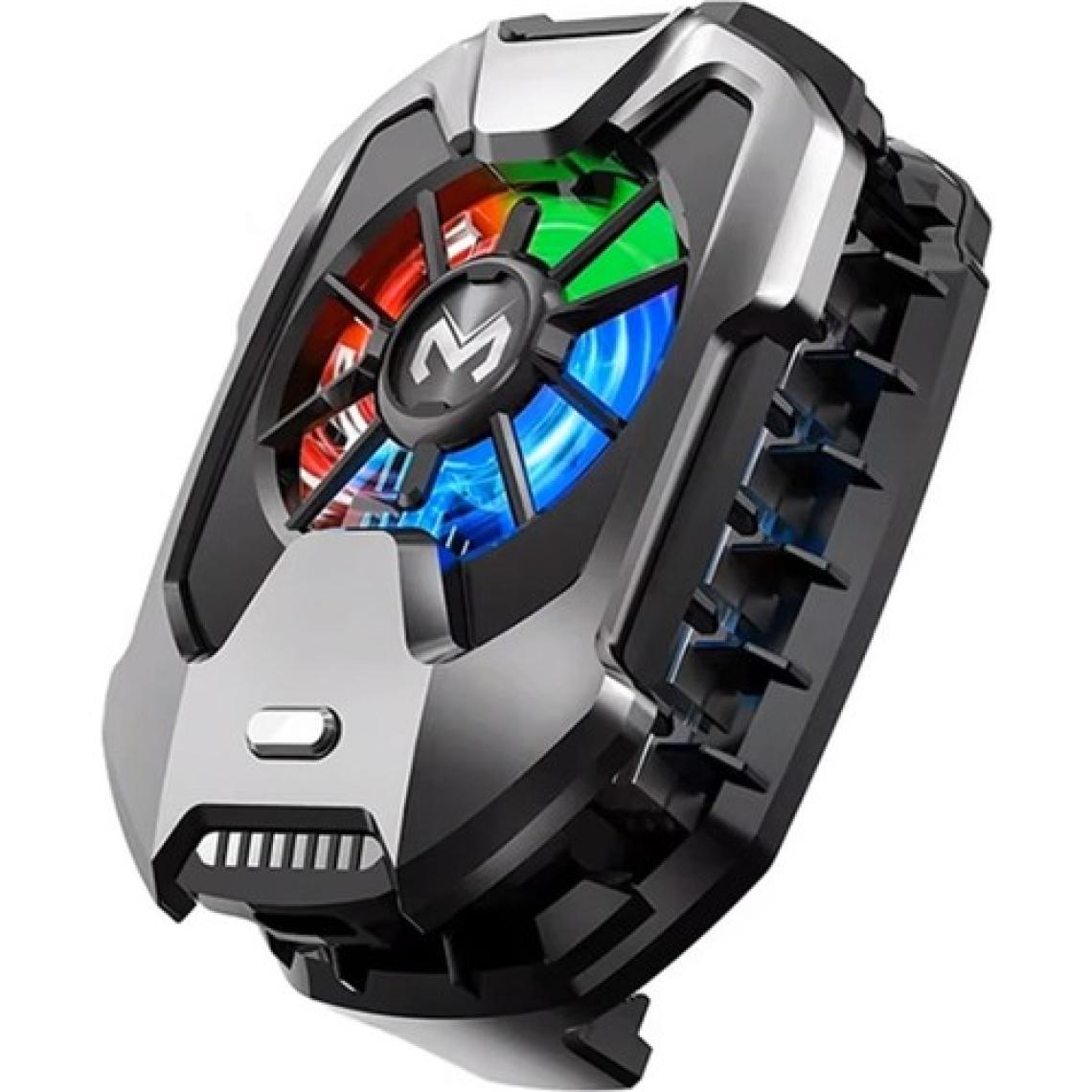 Memo Dla8 Cep Telefon Soğutma Fanı Radyatör Soğutucu Rgb LED Işıklı Gri