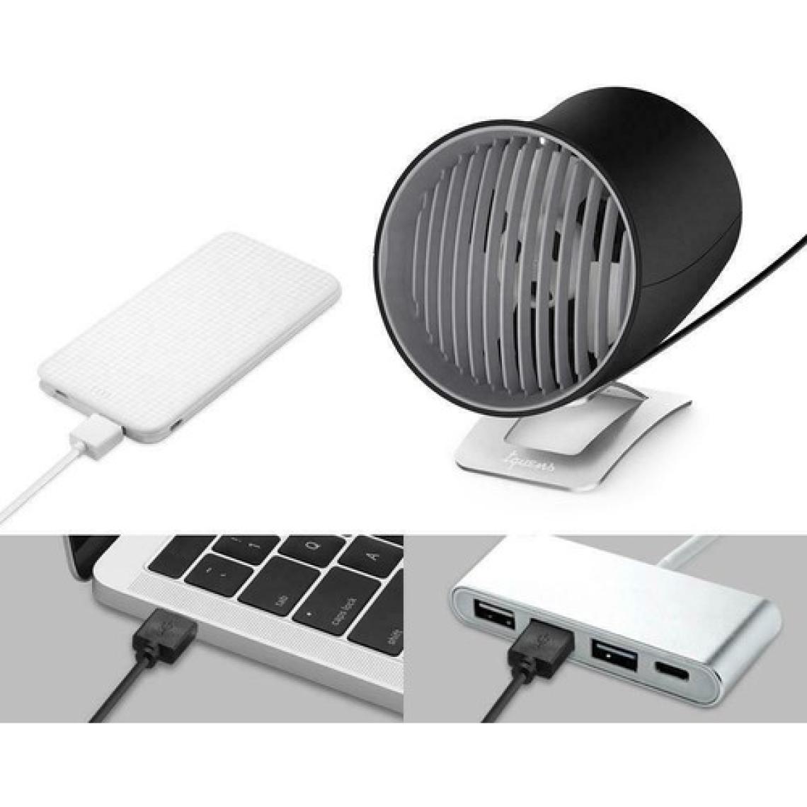 Spigen Masaüstü Mini Fan 3 Kademeli Vantilatör H911 Black - 000EH24383