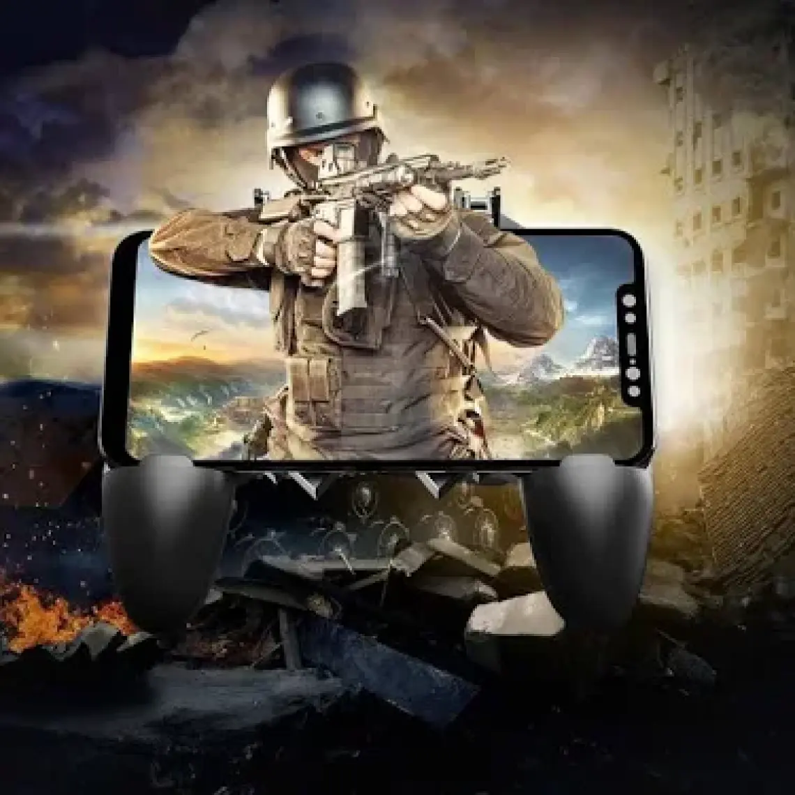 Memo Pubg Mobile Gamepad Kontroller 6 Parmak Kullanım Ak 66