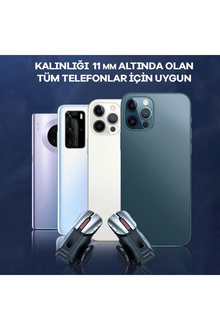 Qozie Cep Telefonu 6 Parmak Oyuncu Tetik Aksamı Pubg Mobile