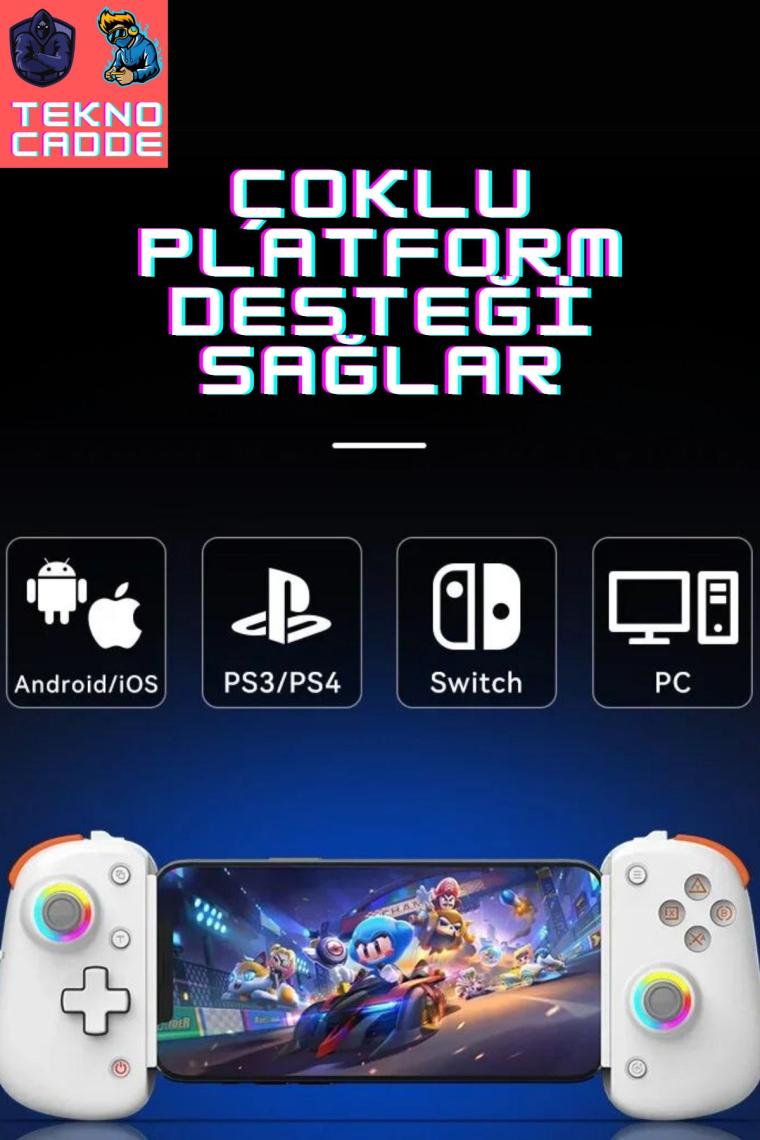 Beboncool Bsp D8 Pro IOS-Android Akıllı Telefon Tablet Uyumlu Mobil Telefon Tutucu Joystick Gamepad