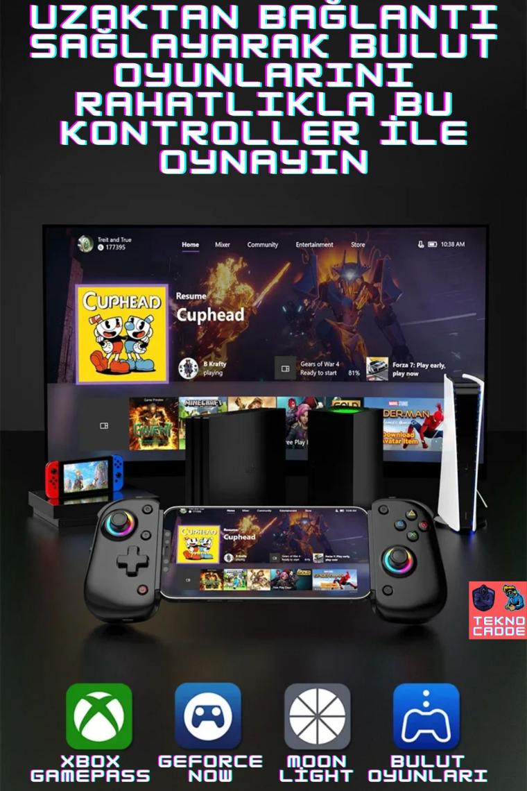 Beboncool Bsp D8 Pro IOS-Android Akıllı Telefon Tablet Uyumlu Mobil Telefon Tutucu Joystick Gamepad