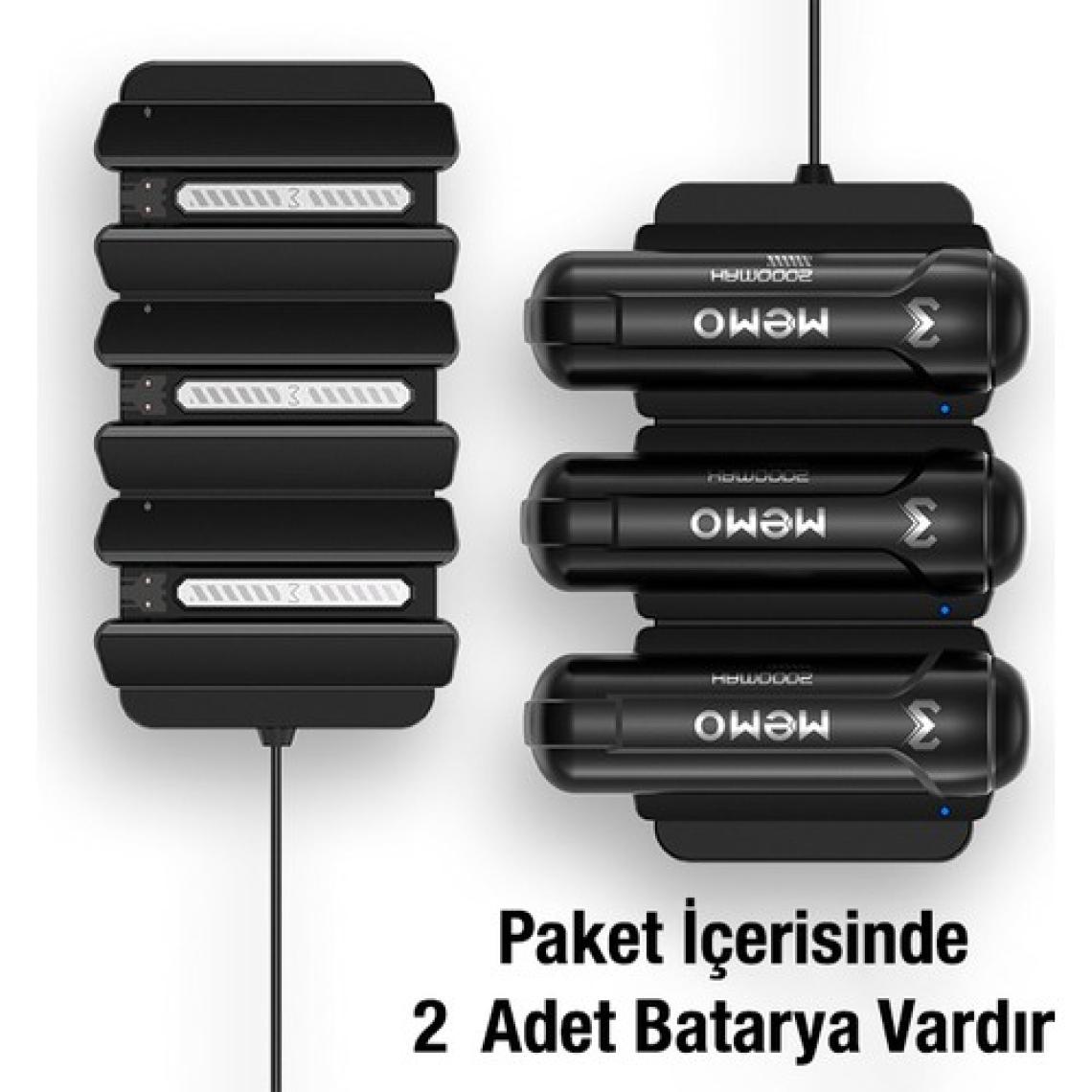 Memo DL10 Telefon Soğutucu Fan Batarya Şarj Paneli + 2 Yedek Powerbank ALL-35353