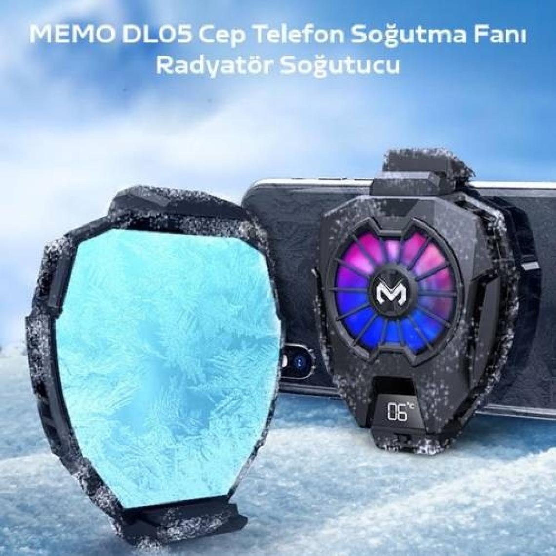 Polhammobile Rgb LED Işıklı Telefon Isı Göstergeli Telefon Soğutucu Fan