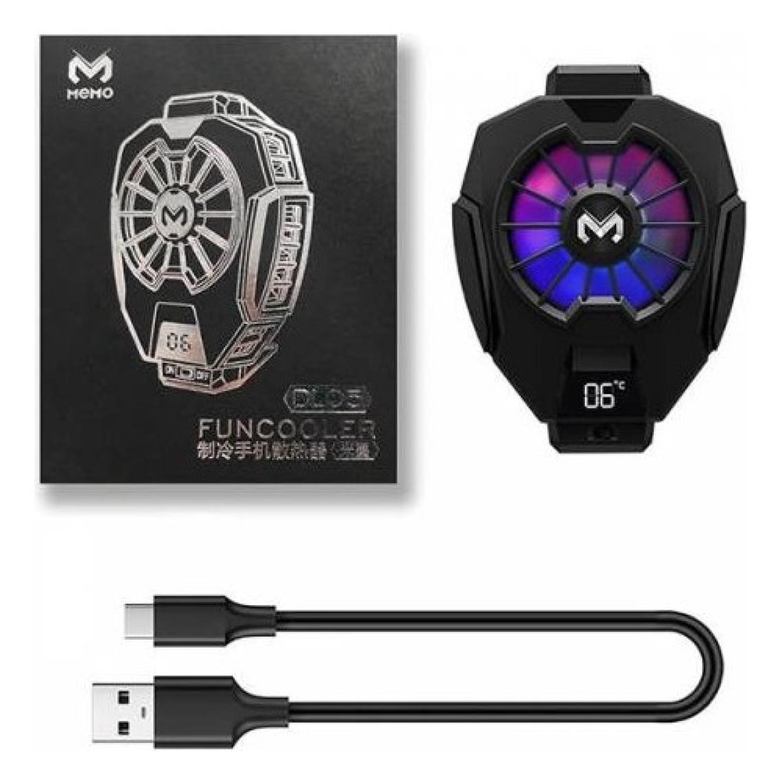Polhammobile Rgb LED Işıklı Telefon Isı Göstergeli Telefon Soğutucu Fan