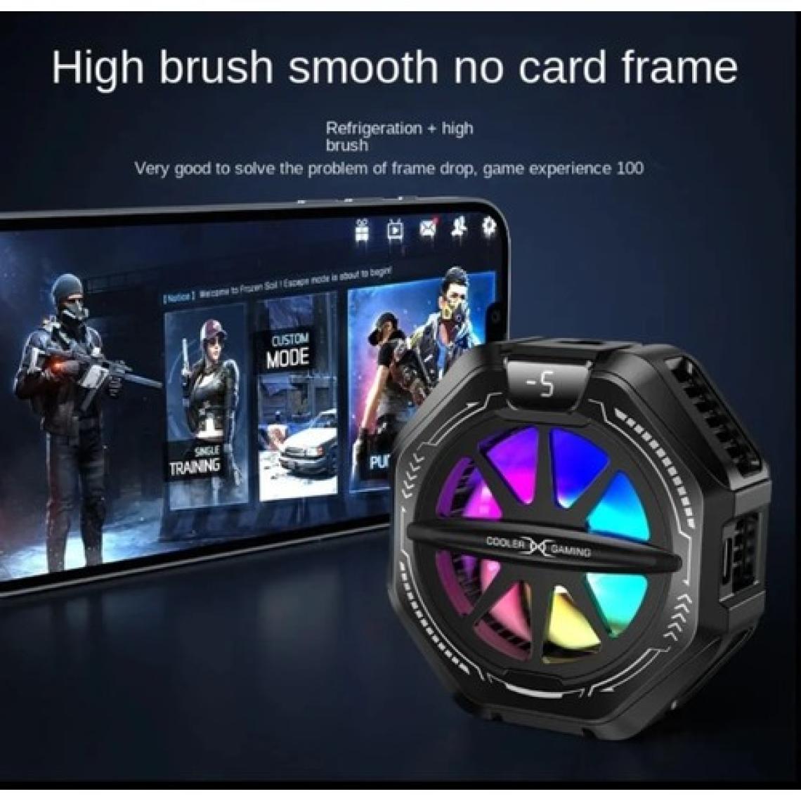 K13 Magsafe Destekli Güçlü Aluminyum Telefon Soğutucu Radyatör Kablolu Rgb Fan 4 Modlu Mıknatıslı ve Mandallı